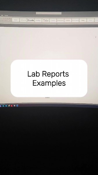 Ejemplos de informes de laboratorio