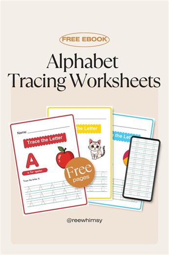 Alphabet Tracing Worksheets A–C | Sample Pack for Preschool | Printable PDF - Etsy