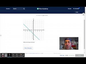 Slope from graph Khan Academy