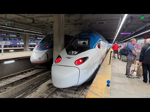 BRAND NEW Next Gen Acela Avelia Liberty Train Ride on Second Day of Service - BOS to BAL