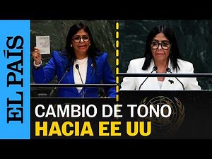 DELCY RODRÍGUEZ at the UN: differences between her 2019 and 2026 speeches | EL PAÍS