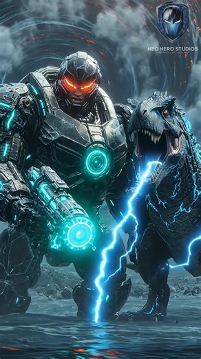 Robots vs Dinosaurs Underwater War | 25th Century Sci-Fi Battle🤖🦖 #scifi #robot #dinosaur #shortfilm