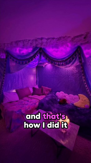i can make your dream pillow fort 💗☁️ #pillowfort #tutorial #clouds #fantasy #fyp #dream #diy #fairycore