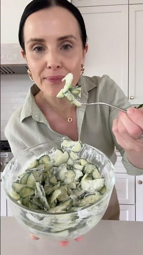 Creamy cucumber salad that you need!