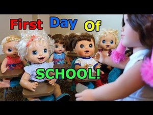 BABY ALIVE First Day Of School And NEW Sweet Tears Baby Unboxing!