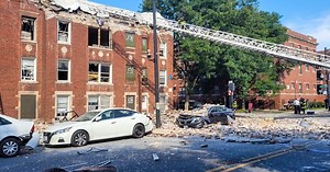 Building collapses after nearby explosion, sending at least 8 to hospitals in Chicago