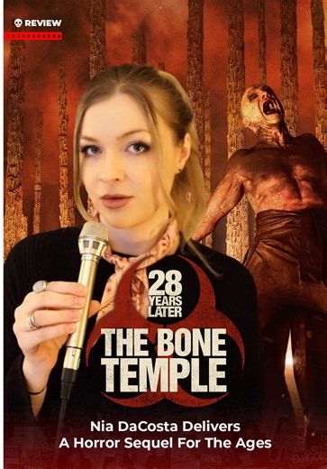 Nia DaCosta Delivers A Horror Sequel For The Ages in 28 YEARS LATER: THE BONE TEMPLE 💀 Find Amber T’s full review at FANGORIA.com “The delirious, divisive ending of Danny Boyle’s 28 YEARS LATER left audiences with a number of curiosities to chew on. What’s next for Spike as he leaves behind the relative safety of the Holy Island? Does Dr. Kelson's Bone Temple, an oasis dedicated to the fragility of morality, survive the onslaught of ambushes from the behemothic “Alpha” Infected, Samson?” The fo