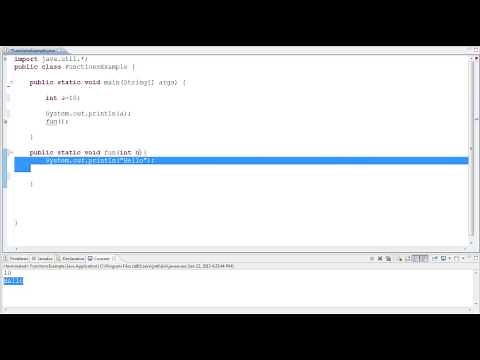 Passing Parameters to Functions in Java
