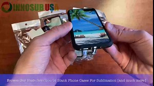 innosub 5X Sublimation Blank Cases Compatible with Apple iPhone 6/7/8/SE (2nd Gen)-Rubber-White-Blank Dye Cases and Inserts for Dye Sublimation/Phone Cover/Blank Printable Cases, Made USA