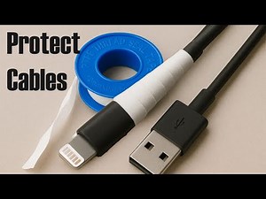 Protect your Charging cable in Home With Thread tape 100% Working