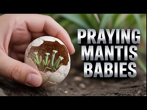 Praying Mantis Egg Case Opens | Nature's Perfect Design