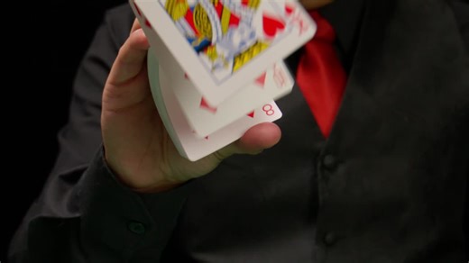 Masterful Card Manipulation in Action - Free Stock Video