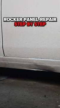 Rocker panel repair - step by step 🚗 #automobile #carcare #rockerpanel #carbodywork #bumpers