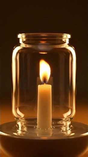 Candle & Glass Experiment Explained! #Shorts