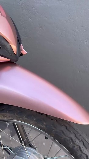 Ploteo completo Gold Rose Matte Cromo para Honda Wave 110 | Honda Wave Argentina