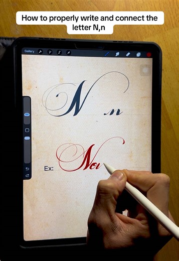 Learn to Write the Letter N in Cursive