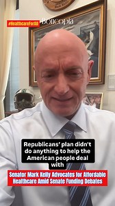 Senator Mark Kelly Advocates for Affordable Healthcare Amid Senate Funding Debates Senator Mark Kelly recently took to X to address the critical issue of healthcare costs and government funding. In a video, he emphasized the need for a budget plan that reduces costs for Americans, particularly in healthcare, and keeps the government operational. Kelly criticized the Republican plan for failing to address rising healthcare costs effectively, a concern close to his heart given his and his wife Gab