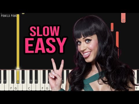 Katy Perry - Firework | SLOW EASY Piano Tutorial by Pianella Piano