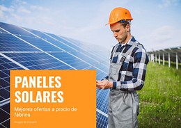 Paneles solares - Plantilla HTML5 por Nicepage