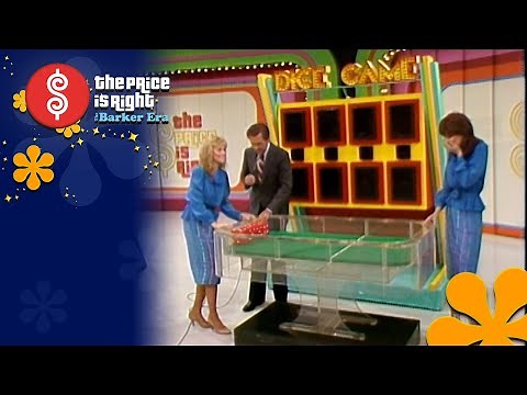 Ouch! Model Dian Keeps Going After the DICE GAME Table Runs Over Her Foot! - The Price Is Right 1983