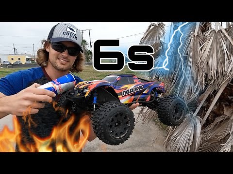 Traxxas Maxx V2 6s Drinks a Red Bull!