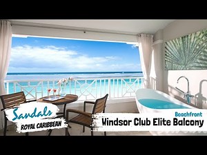 Windsor Beachfront Club Elite Level BT | Sandals Royal Caribbean | Full Walkthrough Tour & Review 4K