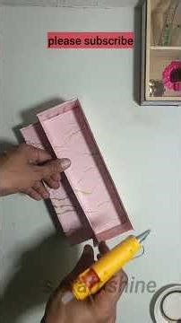 how to make stationery box at home for school project #stationeryset #stationerykit