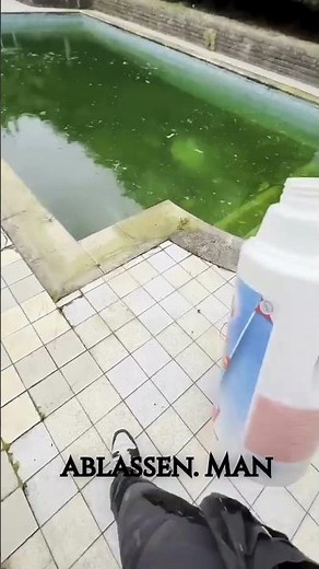 Unglaubliche Pool-Reinigung: Von grün zu glasklar in nur 2,5 Tagen! #pool #sommer #hausundgarten