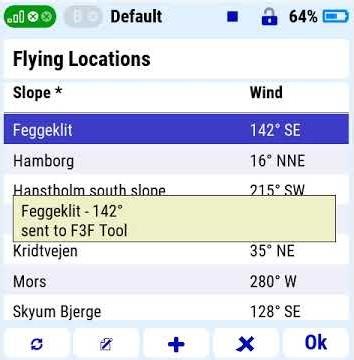 Flying locations and F3F Tool