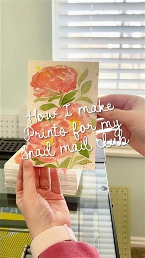 How I make art prints for my snail mail club