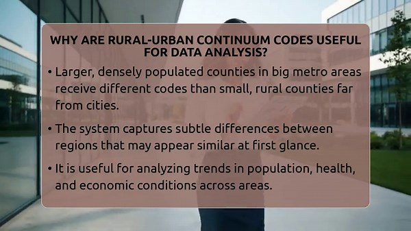 Why Are Rural-Urban Continuum Codes Useful For Data Analysis? - Demographic Data Answers