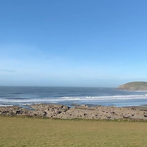 It was a gorgeous day out there today. Blue skies, perfect for a Sunday beach walk! | Croyde Bay Holiday Resort