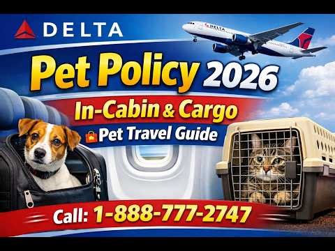 Delta Airlines Pet Policy 2026 🐶1-888-777-2747✈️ | In-Cabin & Cargo Pet Travel Guide
