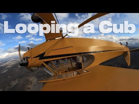 Looping a J-3 Cub