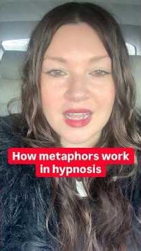 How metaphors work in hypnosis #hypnosistraining
