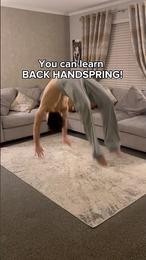 Learn back handspring with 3 easy steps #calisthenics #backhandspring #backflip #beginner