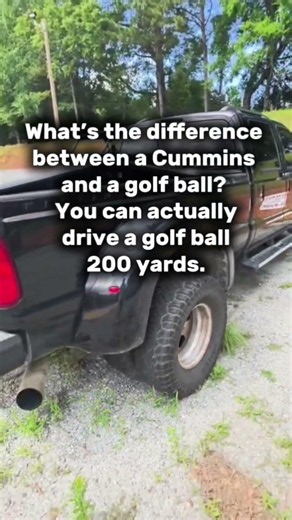 Cummins vs. Golf Ball: The Diesel Joke You Need! 🛻💨 #fyp #shorts