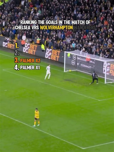 Ranking the goals in Chelsea v Wolves! ⚽️⚽️ #football #soccer #viral #fyp #highlights