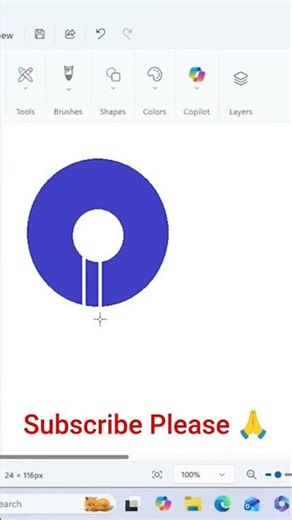 SBI Logo Drawing in MS Paint | Simple & Fast Method #mspaint #shorts