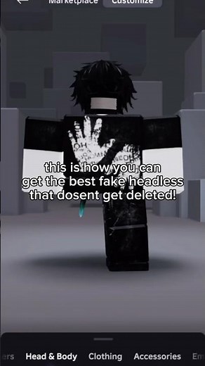 tutorial on how to get the best fake headless that cant get deleted! #fakeheadless #headless #ugc