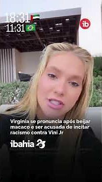 🚨 Virginia speaks out after being seen kissing a monkey and being accused of racism against Vini Jr.