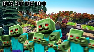 Una Aldea de SUPERVIVIENTES😱⚔ | Sobreviviendo 100 DIAS a un Apocalipsis Zombie en minecraft HARDCORE | DG Craft
