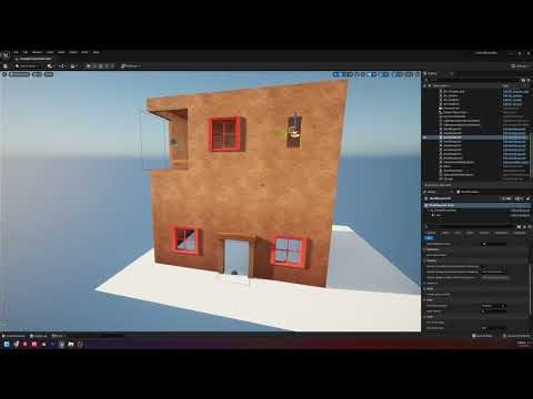Using Geometry tools to make a house Unreal Engine 5