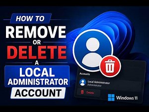 How to Remove or Delete a Local Account on Windows 11