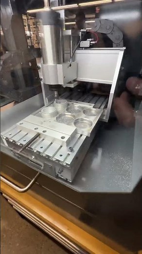 Making small RC wheels in a desktop cnc mill from Haas #cnclife #rcparts #cnc #rcindustry #haas