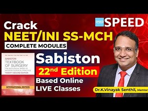 NEET SS / INI SS MCh Surgical Group | Sabiston 22nd Edition Updated Course | Dr. K. Vinayak Senthil.