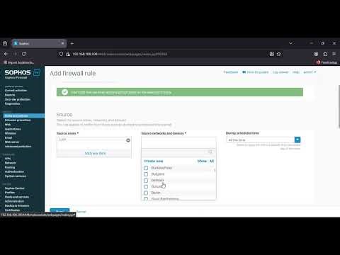 Basic LAN DMZ Configuration on Sophos