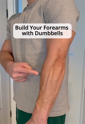 Dumbbell Forearm Workout 💪 Build stronger, thicker forearms with just a pair of dumbbells. Save this workout and give it a try! 🔥 1️⃣ Hammer Curls 2️⃣ Zottman Curls 3️⃣ Wrist Curls 4️⃣ Reverse Wrist Curls 2-3 sets | 8-12 reps 🚀 #forearms #forearmworkout #dumbbellworkout #homeworkout #gripstrength