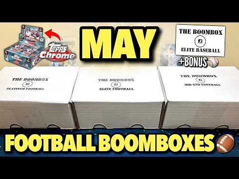 BIG MAY FLOWERS (TOPPS CHROME JUMBO & HOBBY)! 😱🔥 May's Elite, Platinum, & Mid-End Football Boomboxes