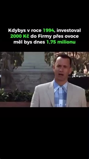 Forrest Gump a jedna z nejlepších investic všech dob. 🍎 #apple #forrestgump #investice #akcie